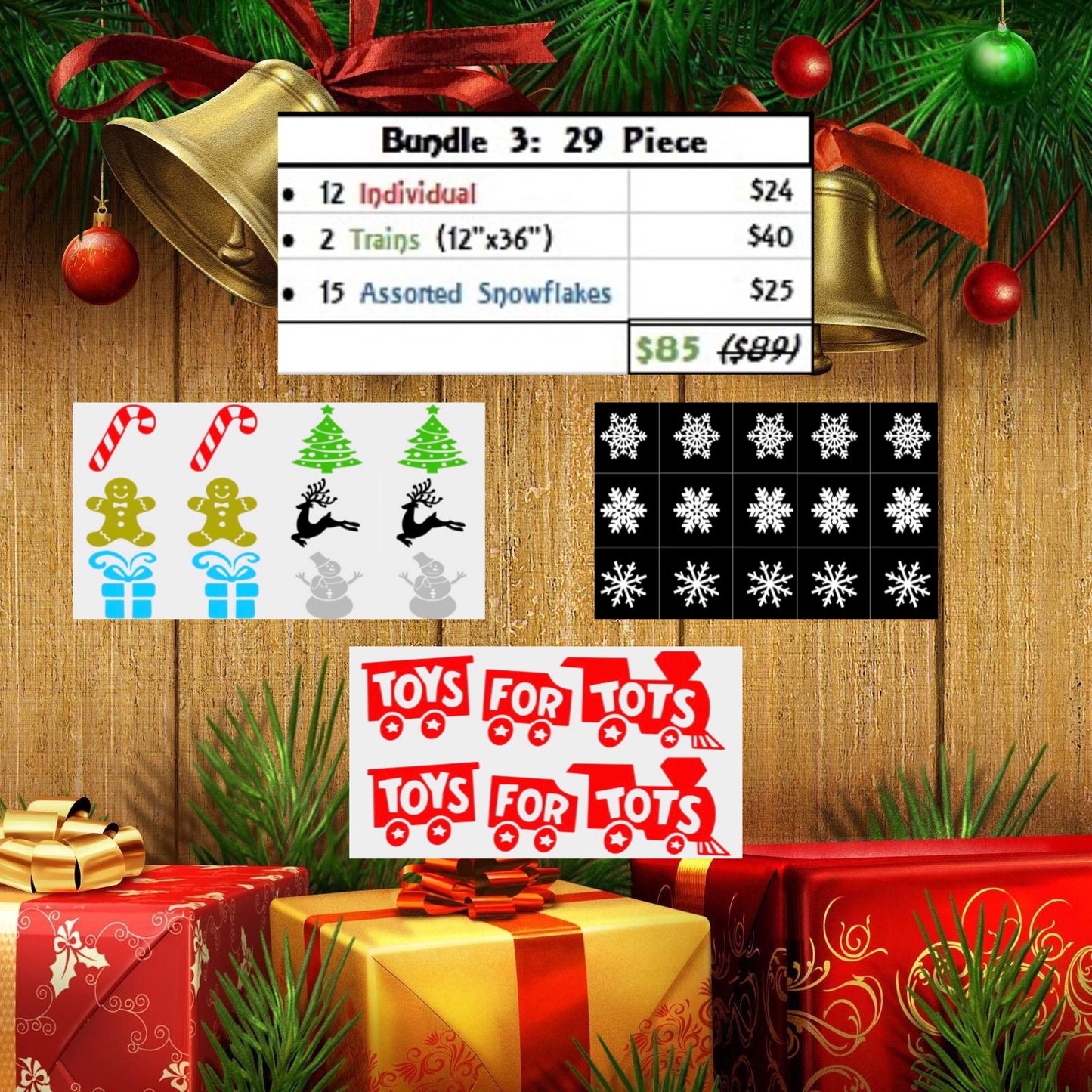 Toys For Tots Decal Bundles