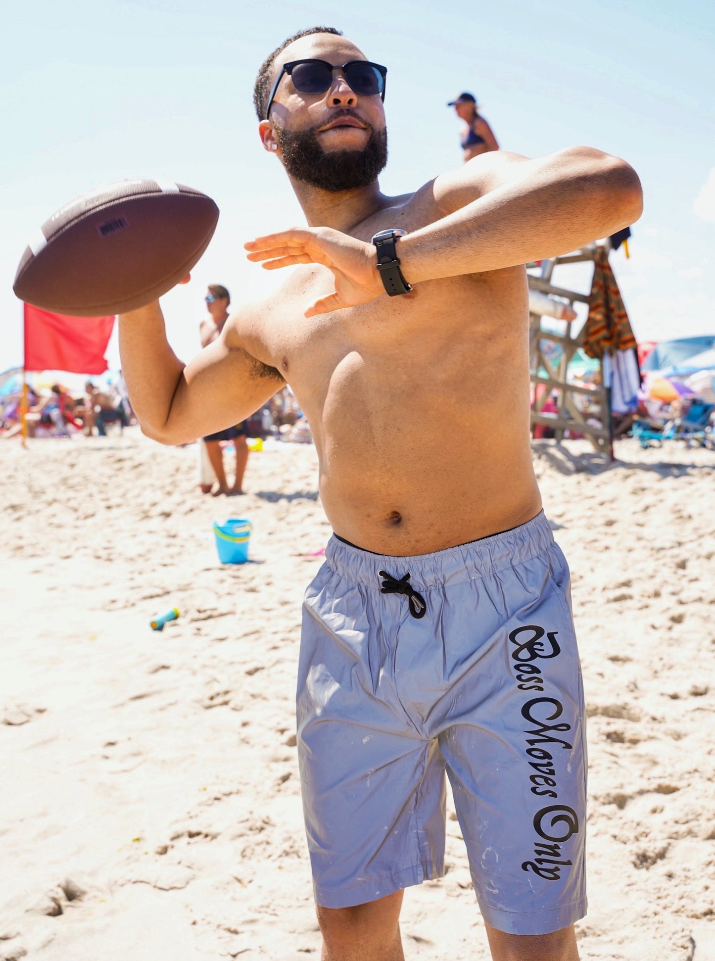 Men’s Reflective Swim Trunks