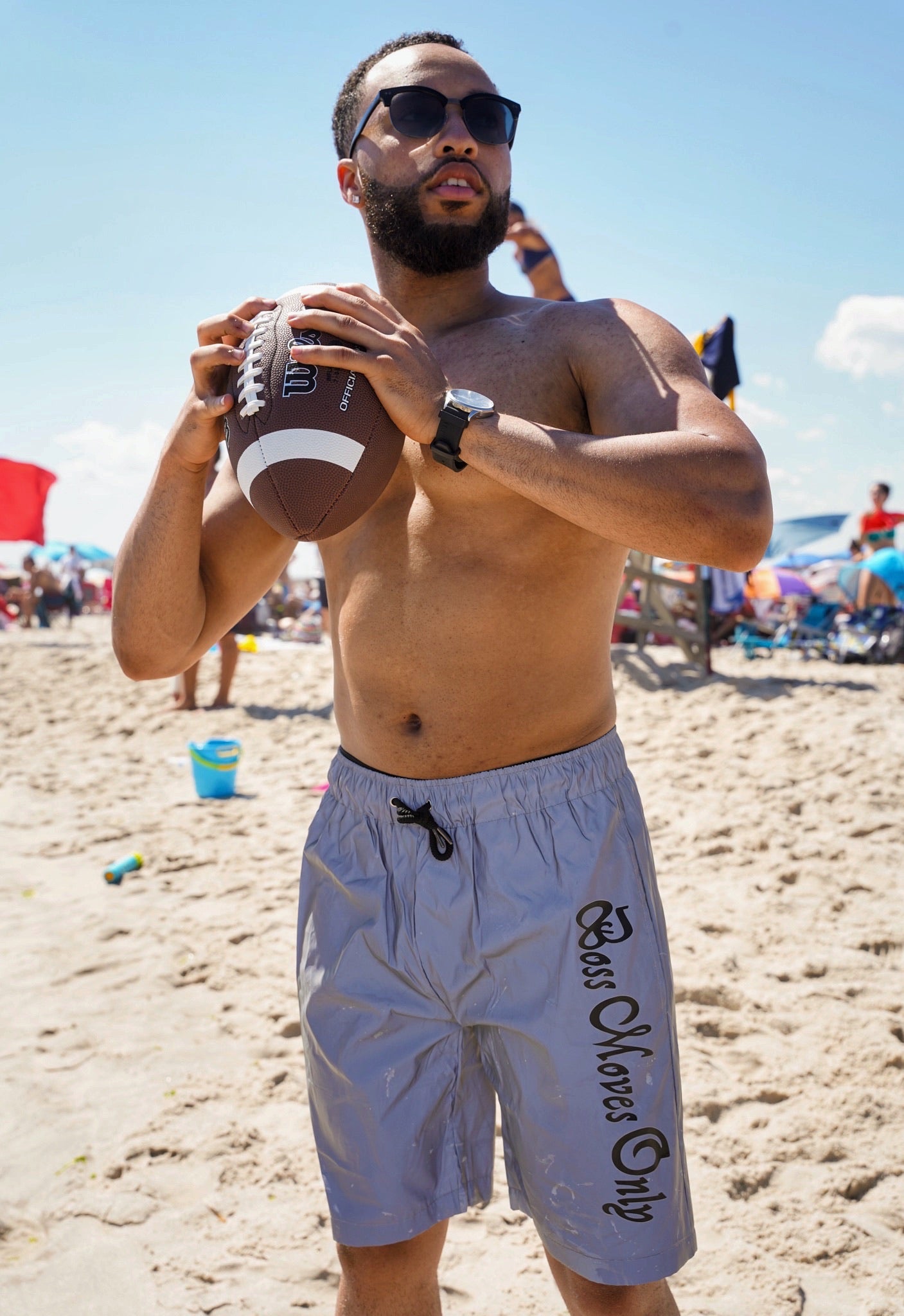 Men’s Reflective Swim Trunks