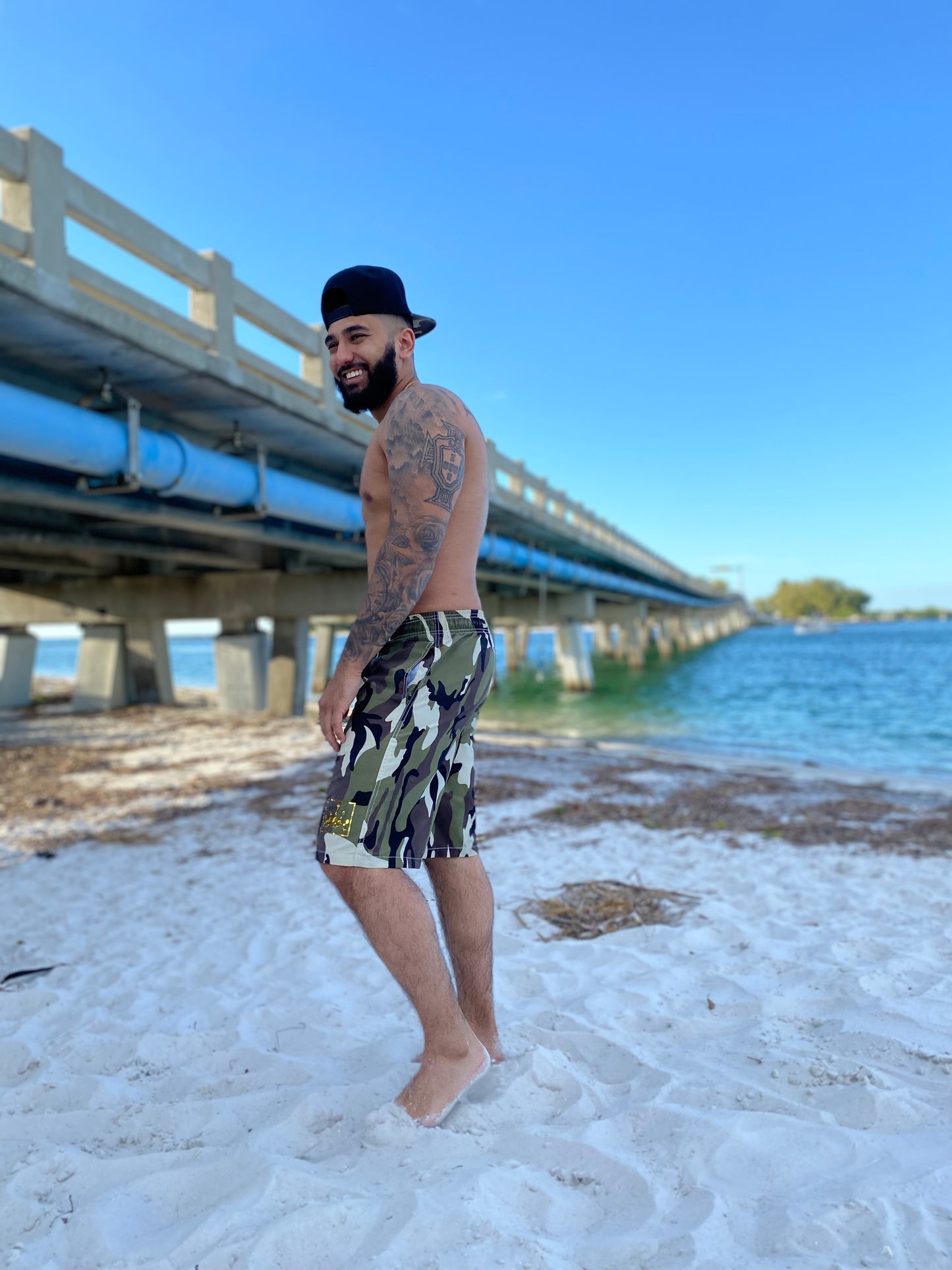 Men’s Camo Swim Trunks